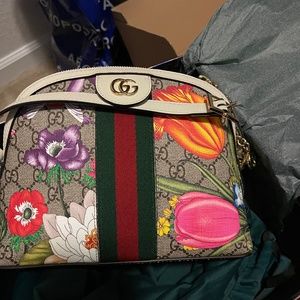 Gucci Ophidia Floral GG purse